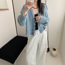 �¿���ŴV����֯����Ů����ë�����׺�ϵ����ɫ���˱��ﶬ�ٴ�