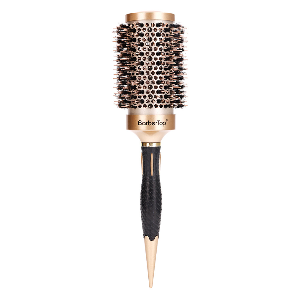 Transfronterizo profesional cilindro Peine del pelo rizado rodillo peine forma oro térmica aire Cerda cerámica rodillo peine herramienta