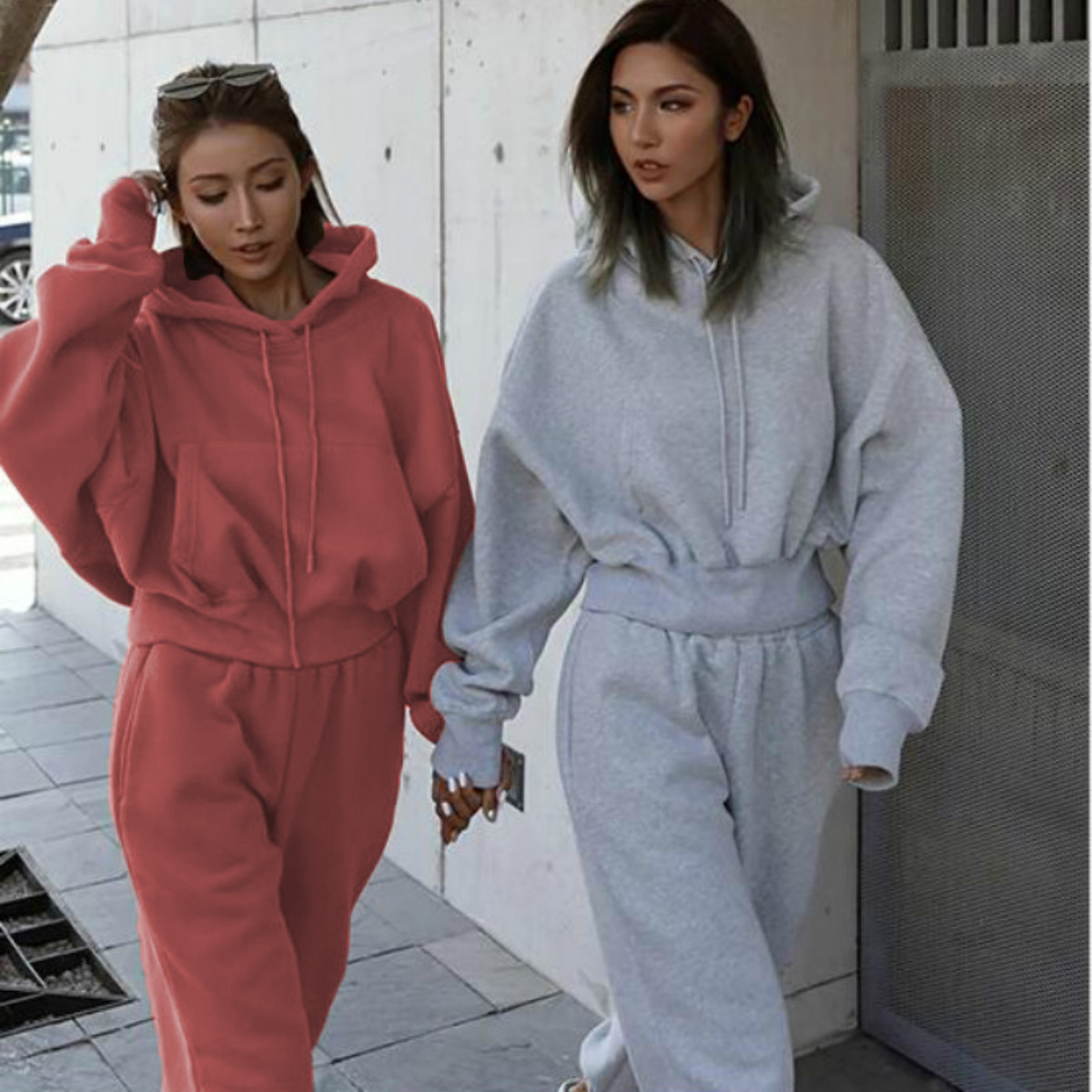 Damen Sweatshirt Und Jogginghose Set Für Sport Und Freizeit_voghion.com