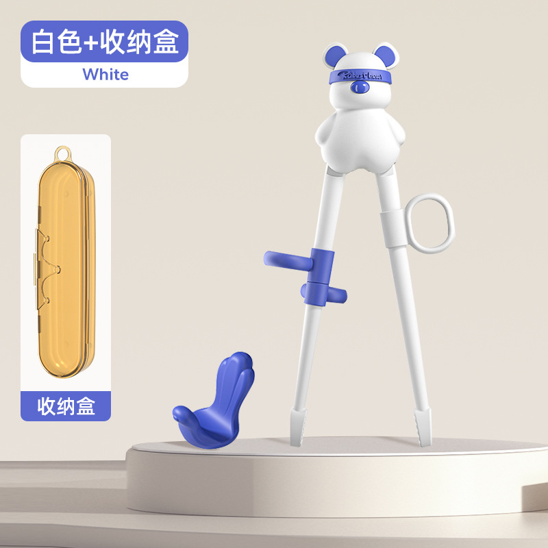 [Free storage box] White [Automatic rebound-anti-slip chopstick head]