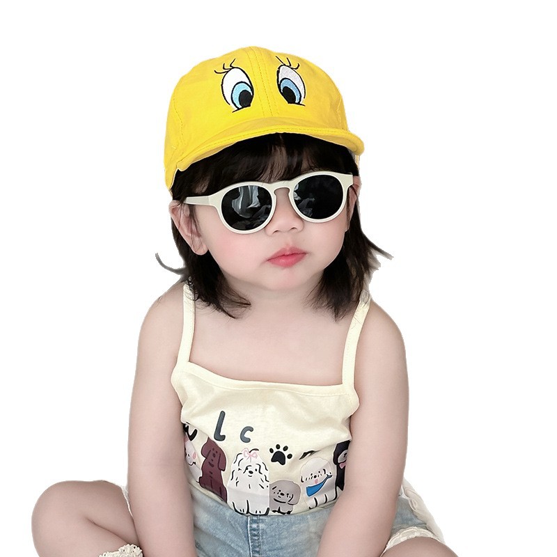 Sombrero de patito amarillo, niños y niñas, Cuicui, el mismo estilo, sombrero para el sol para mujer, protector solar, protección UV, gorra, moda, estilo occidental