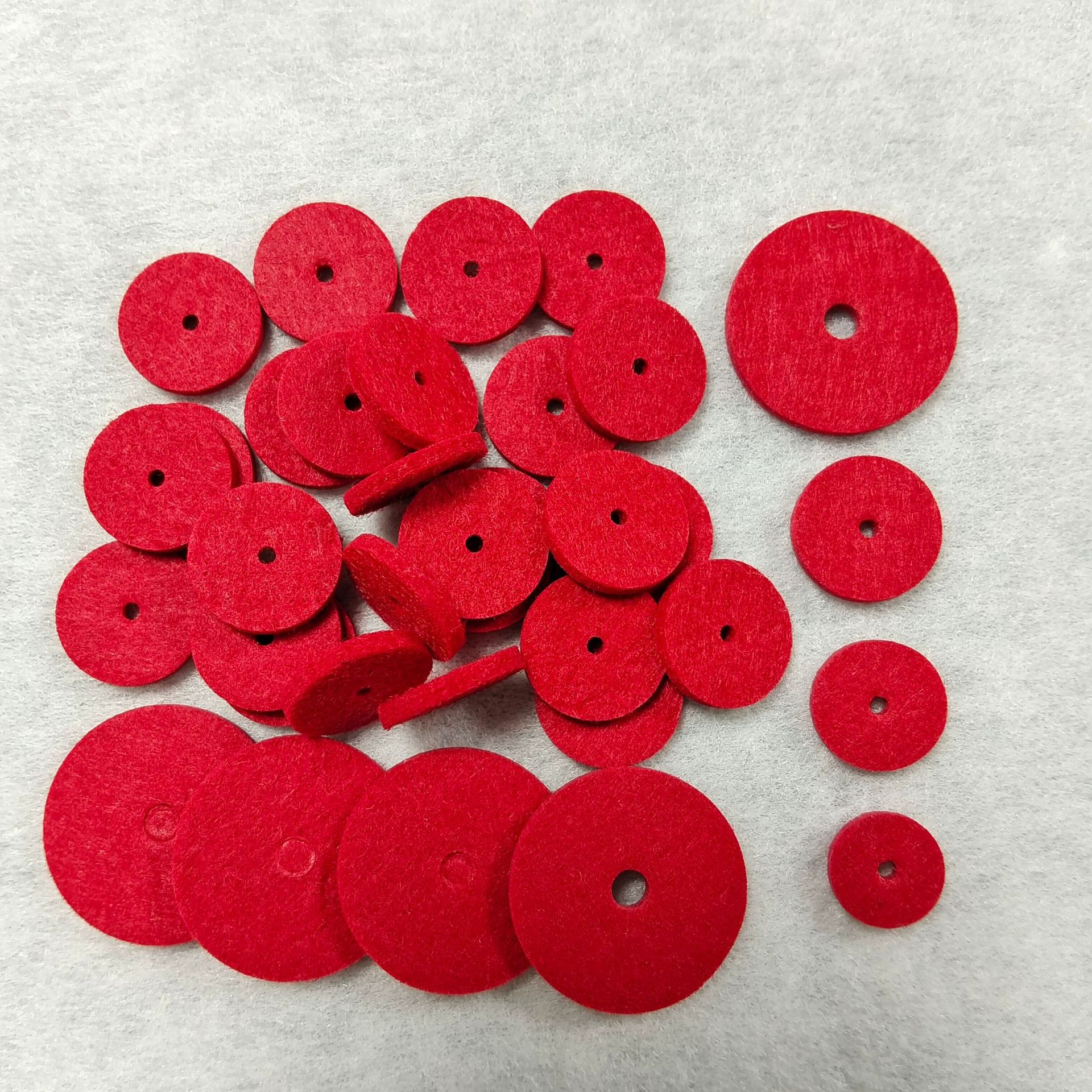 红色毛毡垫 红色无纺布垫 装饰红色配件