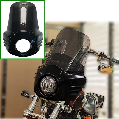 Suitable for Harley Sportsters, Softails, Motorcycle front windshield
