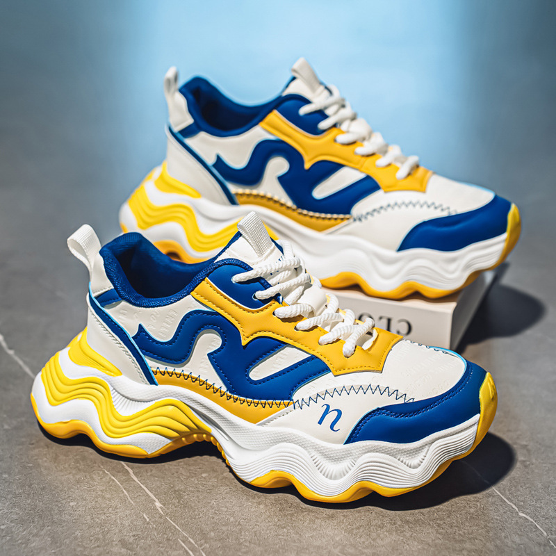 Men's Shoes Autumn Popular Dad Shoes 2025 New Youth High-End Trendy Thick-Soled Heightening Casual Sports Shoes Men's Shoes Autumn Popular Dad Shoes 2025 New Youth High-End Trendy Thick-Soled Heightening Casual Sports Shoes