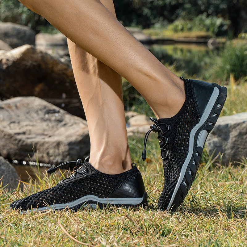 Трансграничная Новая летняя мужская сетчатая обувь 2024 года, болотная обувь, альпинистская походная обувь, пляжная обувь, производители спортивной повседневной обуви