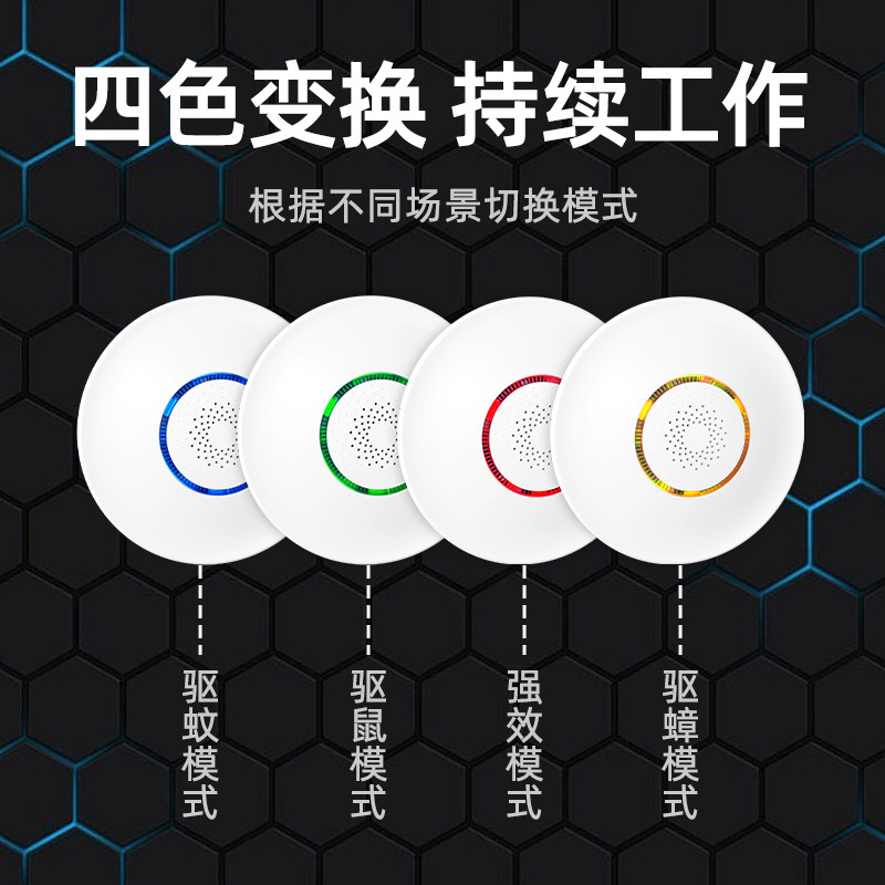 超声波驱鼠器智能变频家用客厅卧室驱虫器安全无毒老鼠蟑螂驱虫器|undefined
