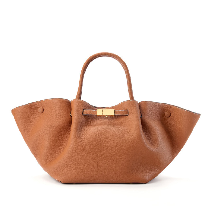 Women's Large Capacity Genuine Leather Crossbody Shoulder Bag - High-End Designer Commuter Handbag For Office - Thumbnail 6