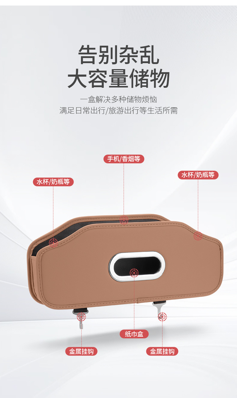 Mercedes-Benz new C- class E-class GLC300L/C260L/GLB200 car tissue box seat back storage storage box