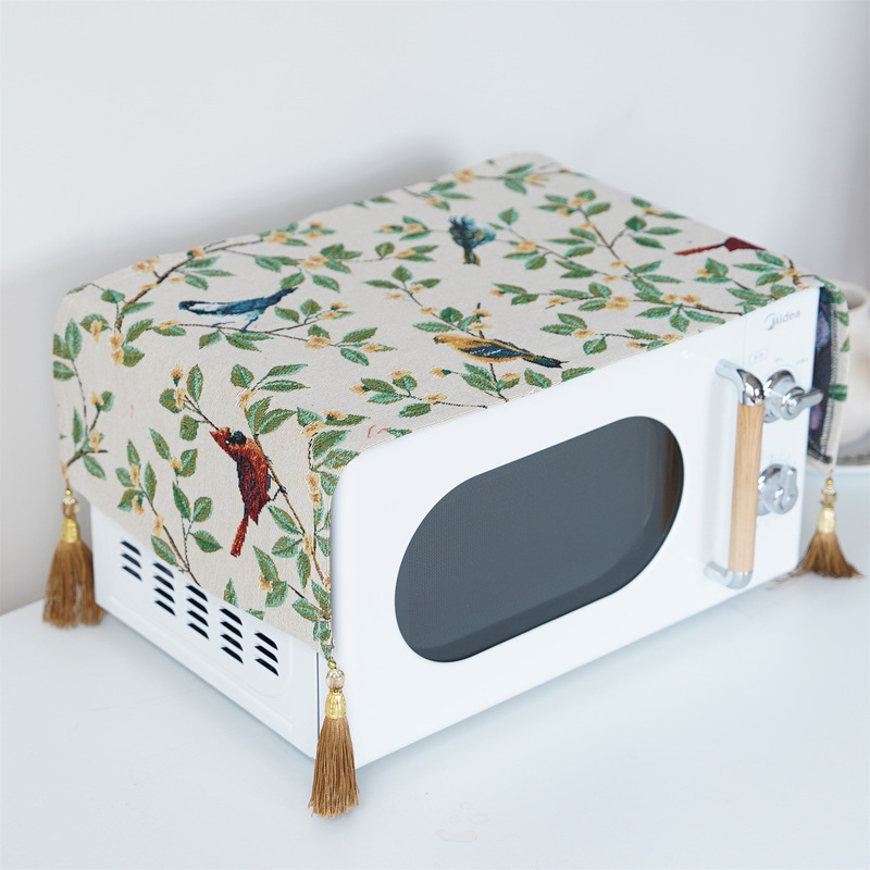 Cross-Border Parrot-Shaped Microwave Oven Cover, Bedside Table Dust Cover, Oven Dust Cover, Universal Dust Cover for Galanz and Midea
