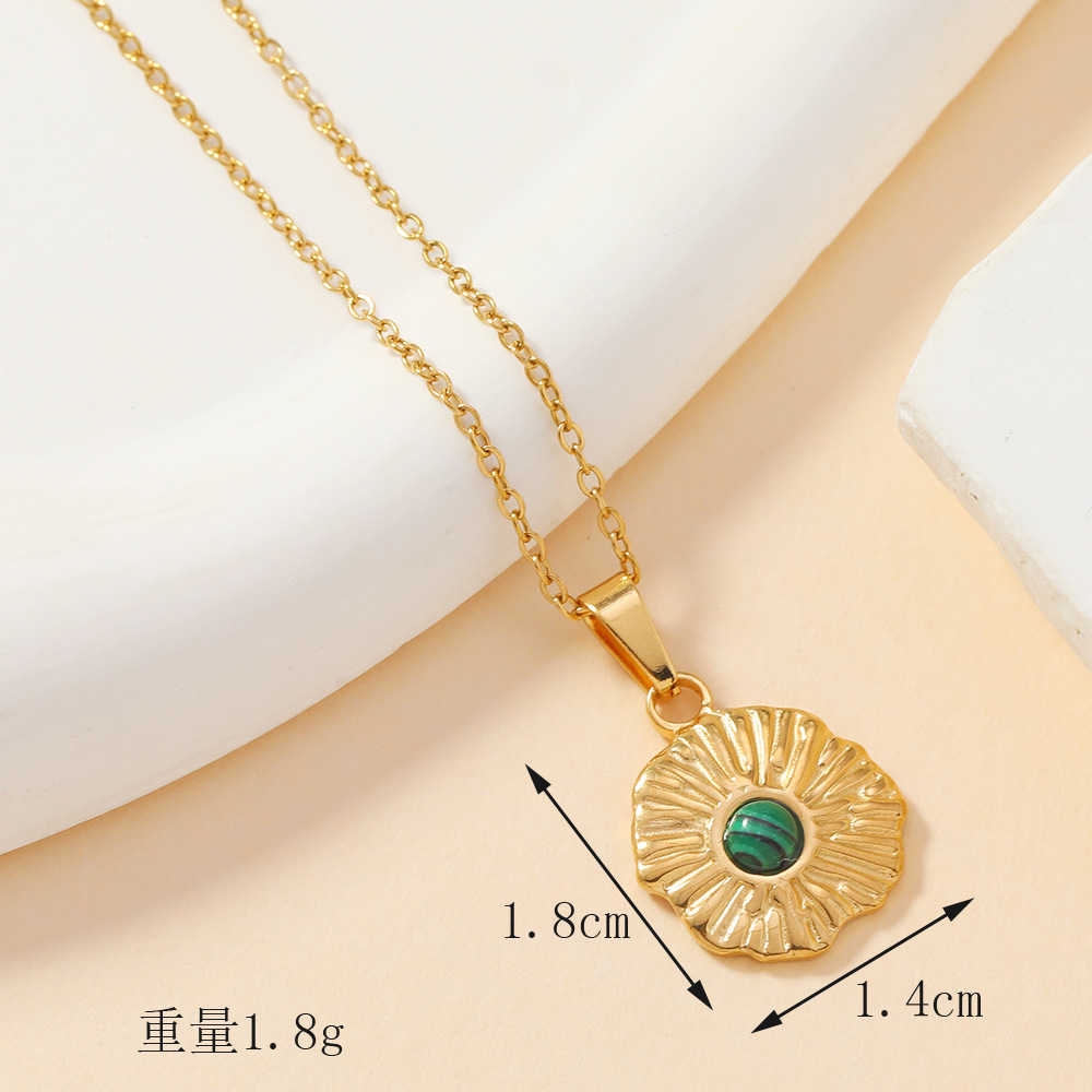 Colgante único pulsera de fundición de acero inoxidable transfronterizo accesorios de collar color salvaje estrella turquesa amor colgante de bricolaje