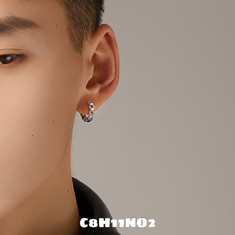 Pendientes ins estilo frío diseño de nicho sentido hombres y mujeres oreja hebilla pendientes S925 pendientes de plata 2023 nueva moda