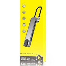 Type-c����һ������չ�]USB3.0HUB������ 4K�����D�Q���־���ӿ�