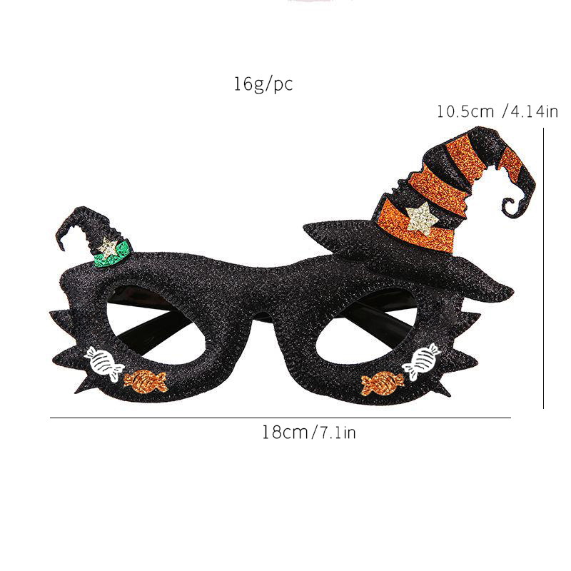 WYJ72 (Gafas decorativas de sombrero negro naranja)