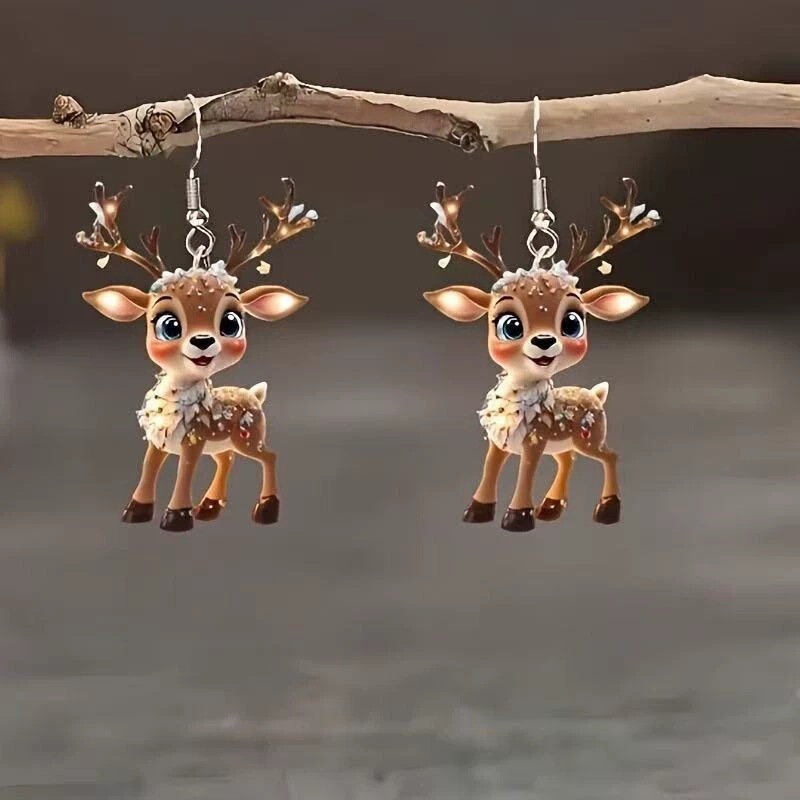Cross-Border Popular 2D Flat Acrylic Earring Decorations, Supports Other Acrylic Pendants and Acrylic Keychains