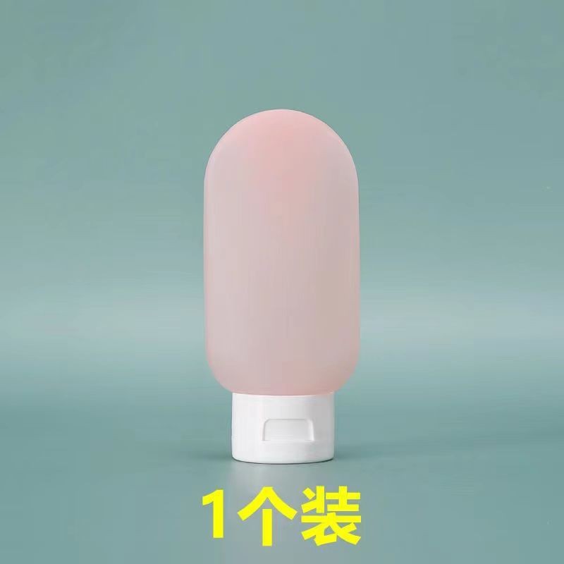 Cosméticos Viajes Subbotella Manguera Juego de extrusión Botella de champú portátil Botella de loción extruida con tapa abatible 60ml