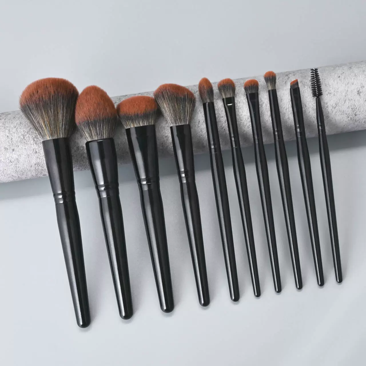 Свободная пудра, румяна для лица, тени для век, кисть для concealer в ручном использовании, 10 шт, полный набор