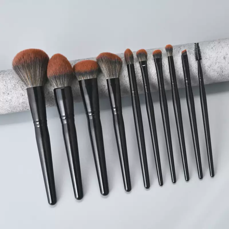 Свободная пудра, румяна для лица, тени для век, кисть для concealer в ручном использовании, 10 шт, полный набор