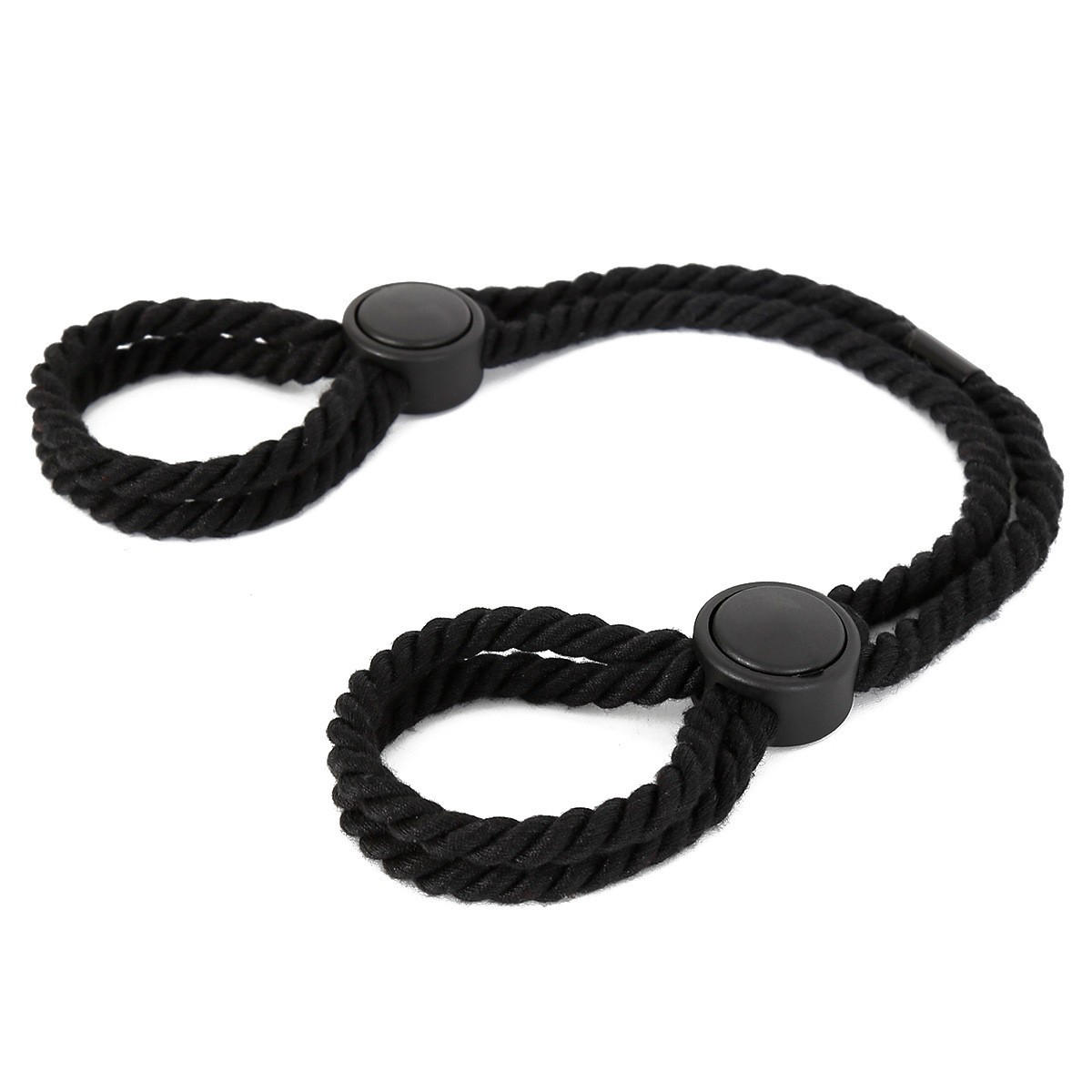 Adjustable Cotton Rope Handcuffs with Convenient Rope Buckle, Red — detail image 10