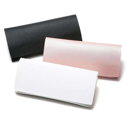 New Style Logo Multi-Color Sunglasses Box Leather Box Flat Sunglasses Case Soft Bag Set