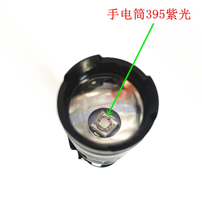 Wholesale 395 Purple Light Banknote Detection Lamp 365nm Fluorescent Agent Detection Lamp Face Mask Fluorescence Test SK68 Flashlight