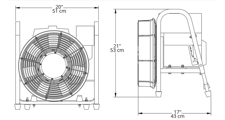 GF164SE正压式机动消防排烟机