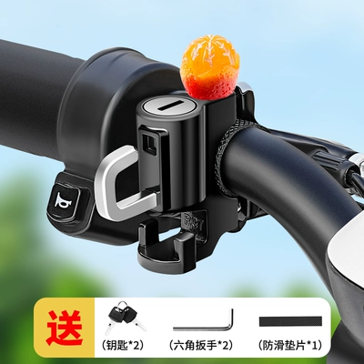 Helmet lock: Universal Anti-Theft Hook Lock for - orange-peel-orange-alloy-model-waterproof-rustproof-and-anti-theftinstallation-tools-are-provided