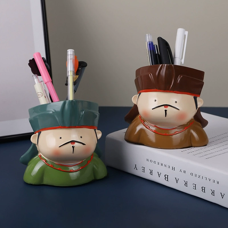 Cartoon storage system, cute children's pens holder for students