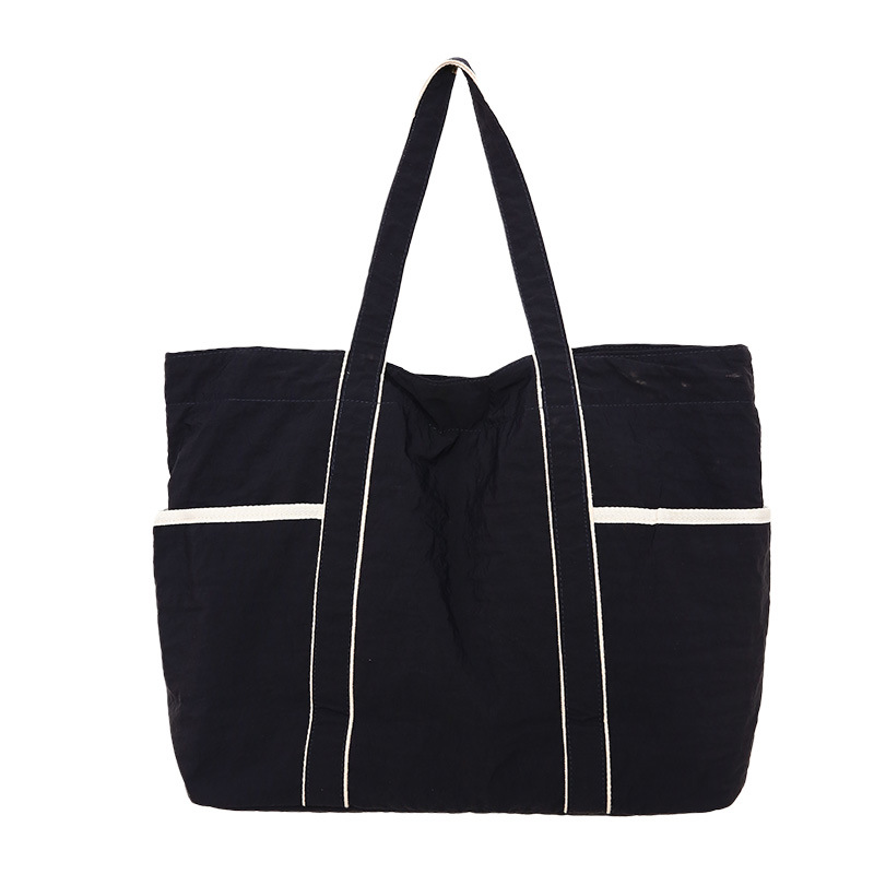 Nylon Tote Bag Large Capacity Women's 2025 New Simple Shoulder Bag Commuter Bag Retro Shopping Bag Handbag - Thumbnail 6