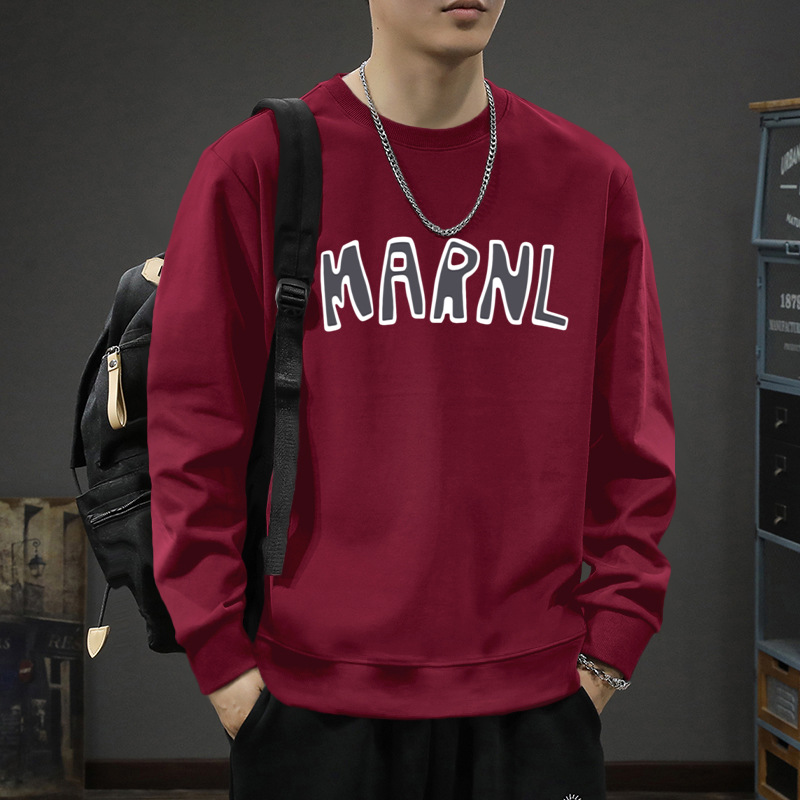 Otoño chaqueta de cuello redondo hombre marca de tendencia de otoño invierno universal pesado americano juvenil chaqueta de gran tamaño abrigo suelto