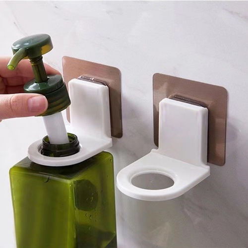 Bathroom punch-free shower gel hanger bathroom shampoo and dishwashing liquid wall rack creative traceless hook