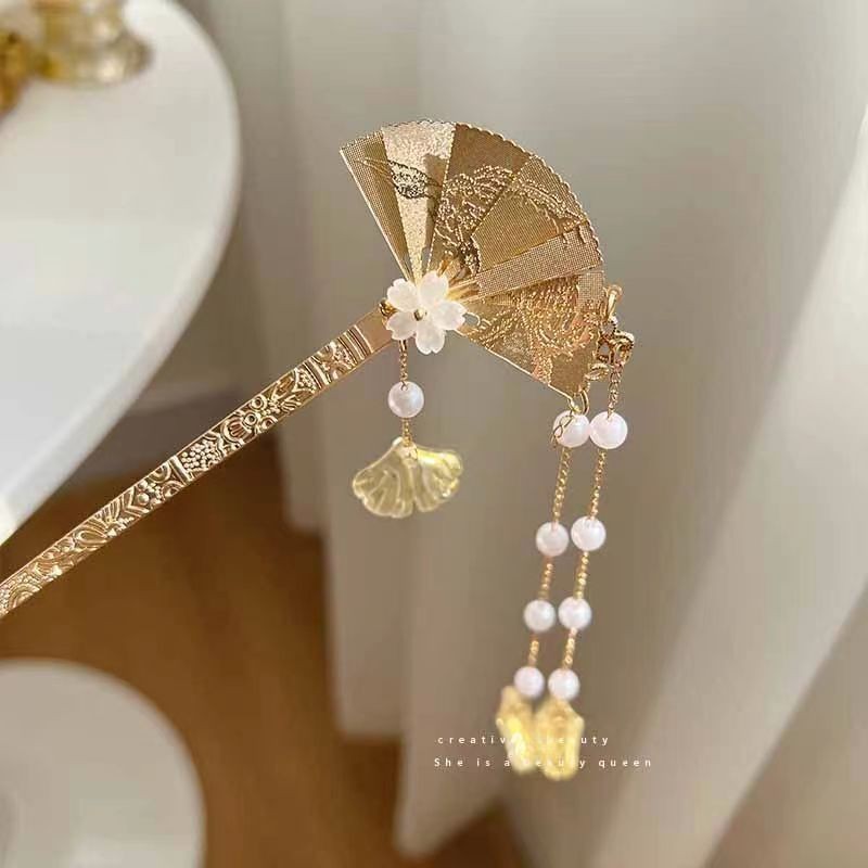 Horquilla de sensación de alto nivel de borla de estilo antiguo para mujer nueva horquilla de estilo chino