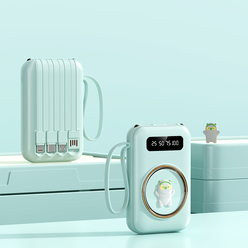 卸売りミニアニメ自帯線充電宝20000ミリアンペア大容量プレゼント移動電源印刷ロゴ|undefined