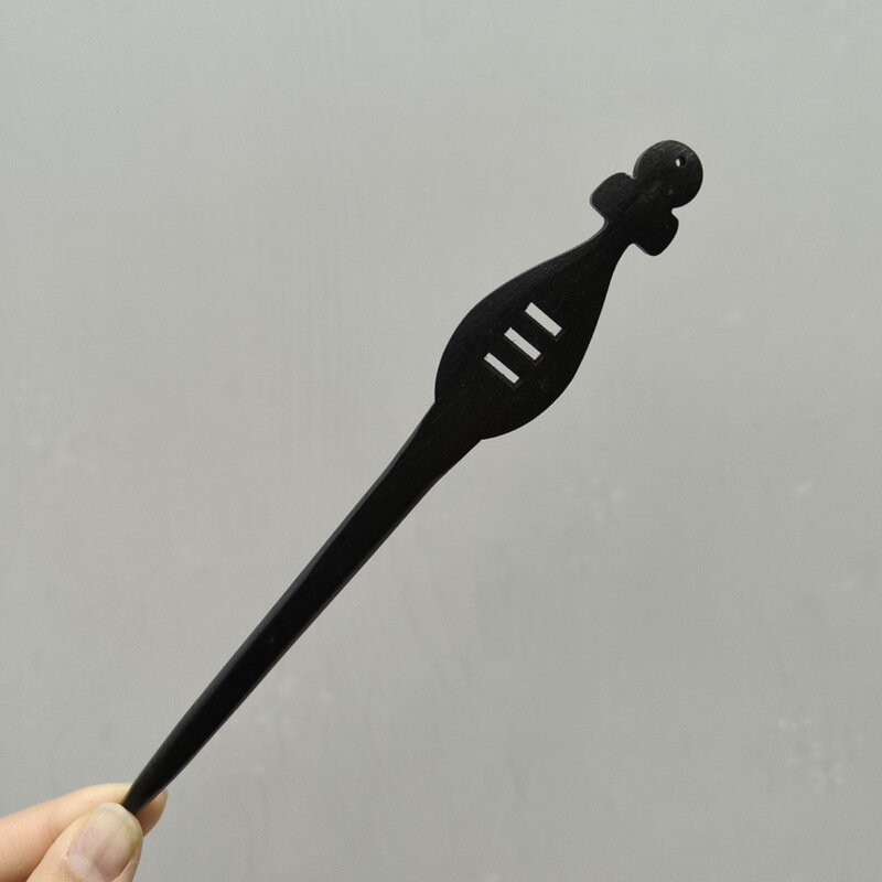 古风高级感黑色檀木发簪女流苏新中式簪子盘发神器发钗簪子苏州|undefined