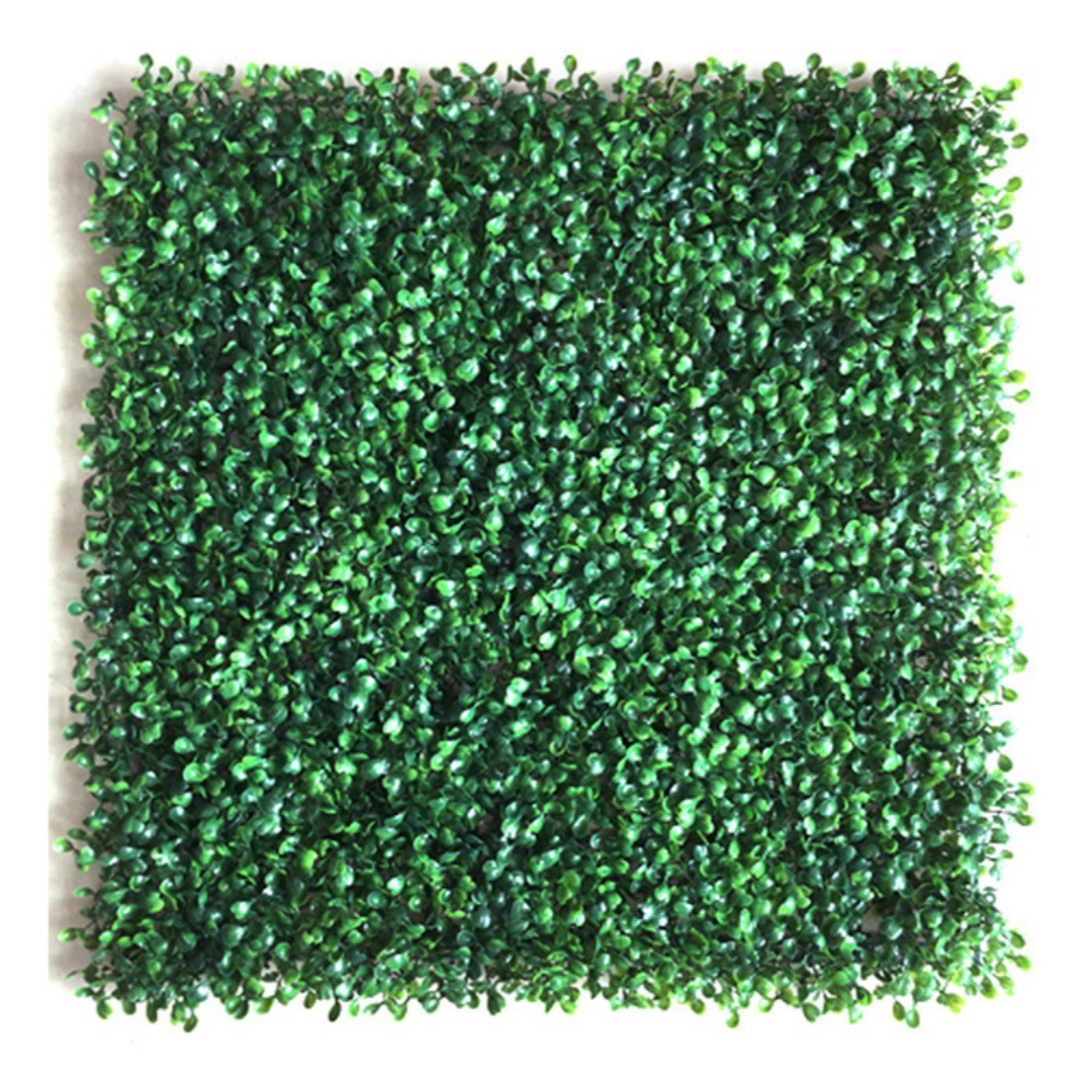 Muro de Plantas Artificiales de Suministro Directo Teum, Fondo de Pared de Plástico Resistente al Sol, Césped Milán, Decoración Interior y Exterior, Pared de Plantas Verdes Artificiales