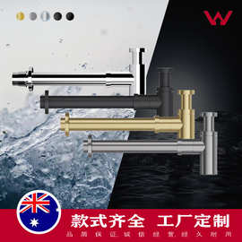 WaterMark 澳大利亚认证 铜制加厚墙排下水器