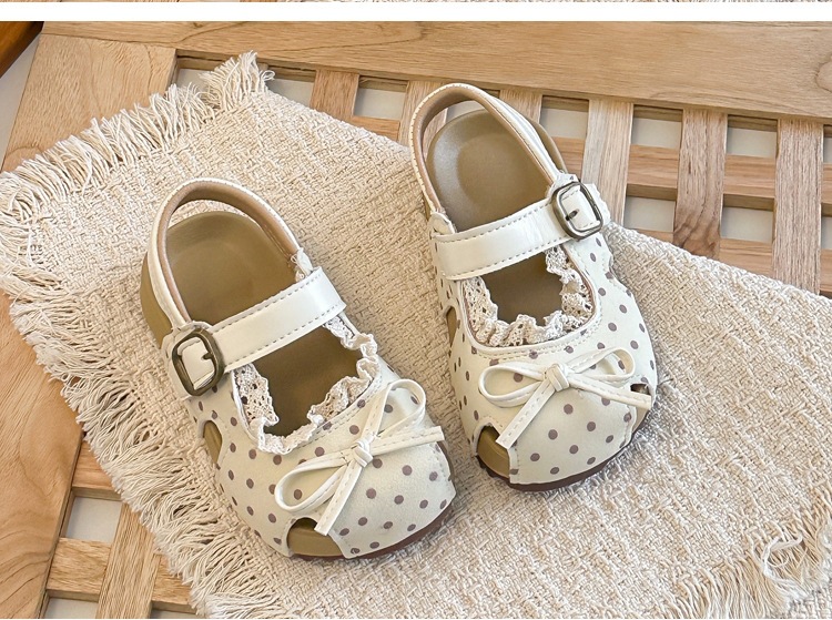Mädchen Sandalen Mit Spitzenbesatz Und Weicher Sohle Für Kinder_voghion.com