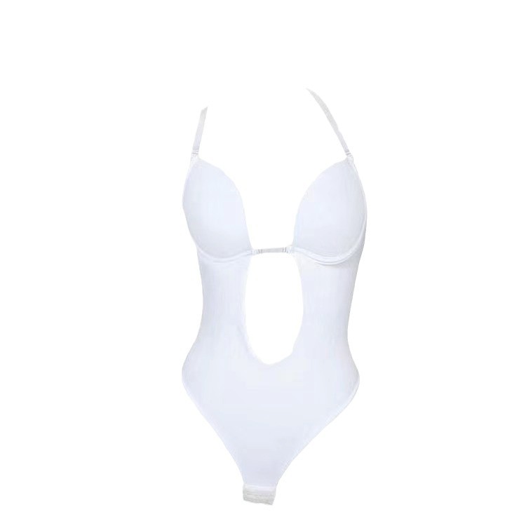 Transfronterizo europeo y americano shapewear correa de hombro invisible sujetador belleza sin respaldo de una sola pieza corsé vestido de noche dispensación ropa interior antideslizante