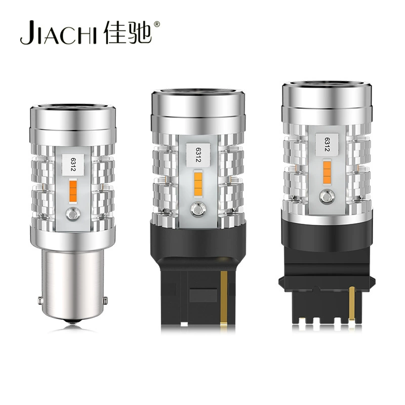 Европейский автомобильный мощный сигнал поворота 1156/3156/7440 желтый 1860, мощный сигнал поворота с полным декодированием