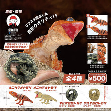 日本正版SO-TA 第1弹 蜥蜴手办扭蛋 爬宠豹纹犰狳蜥 棘皮瘤尾守宫
