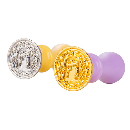Universal fire paint seal head wholesale zinc alloy color-preserving electroplating retro creative gift fire paint