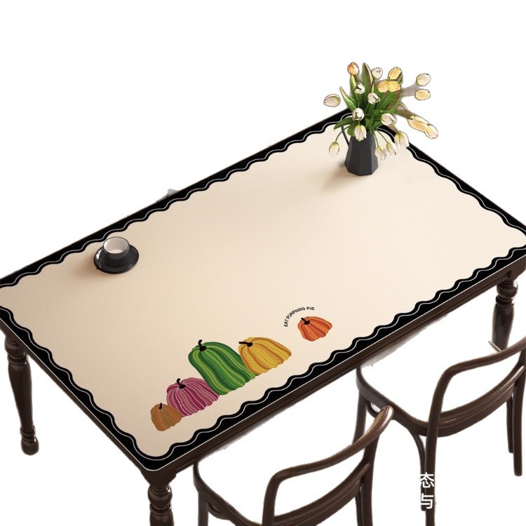 2025 nuevo cojín de mesa de comedor lujoso ligero de alta sensación a prueba de quemaduras a prueba de agua a prueba de aceite sin lavado toallas de mesa de sala de estar doméstica cojín de mesa de té