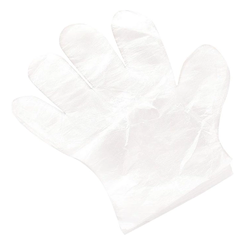 Прямые одноразовые перчатки с фабрики прозрачные маслостойкие парикмахерские Кейтеринг утолщенная Пластиковая Пленка полиэтиленовые перчатки оптом