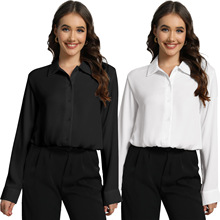 亚马逊爆款系扣长袖紧身衣欧美跨境女装新连体衬衫紧身裤外贸热销