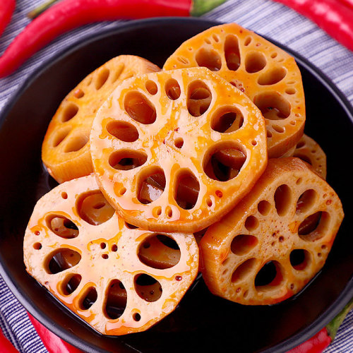 Tianyufu lotus root slices, kelp, braised vegetarian snacks, bulk wholesale wholesale snack food for snacks and drinks