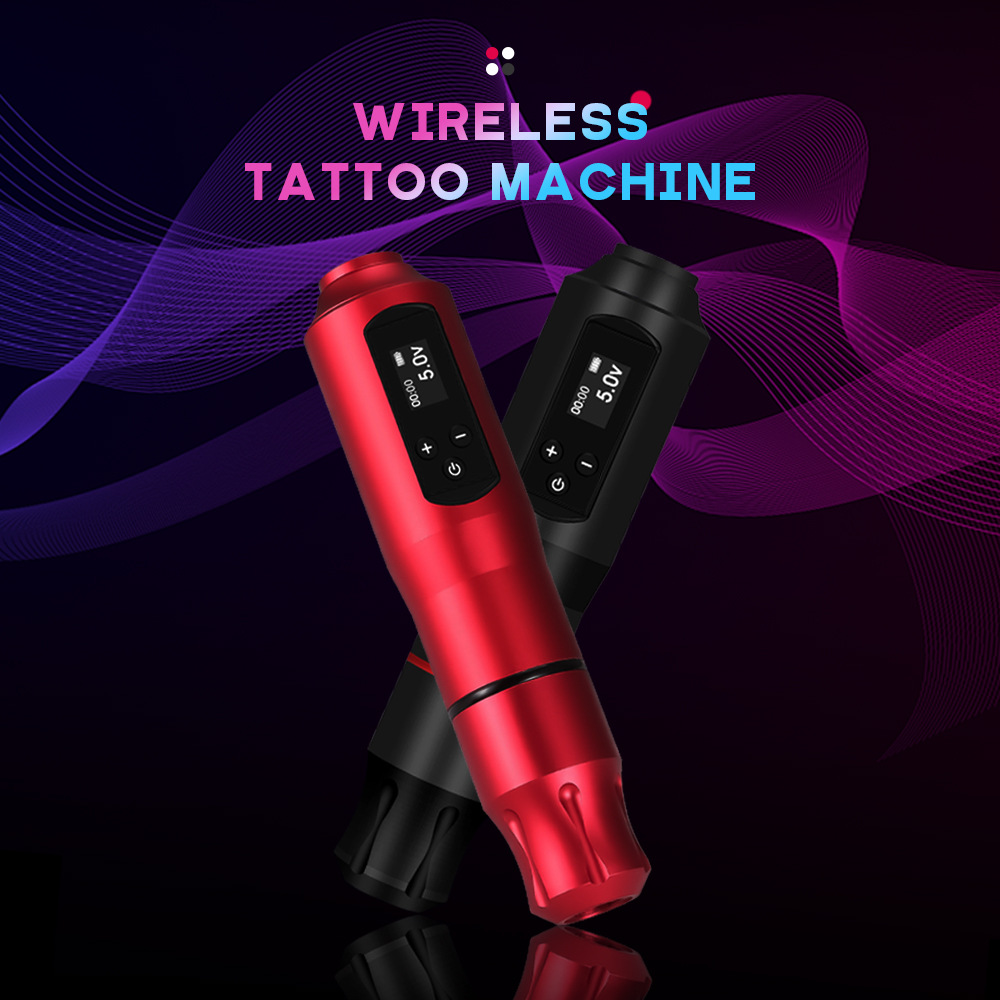 Clásico robert kong tatuaje pluma batería digital inalámbrica máquina de tatuaje fábrica de herramientas de tatuaje al por mayor