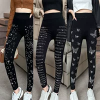 Thin leggings, trousers, overall, breathable underwear for hips shape correction for leisure, autumn, tight