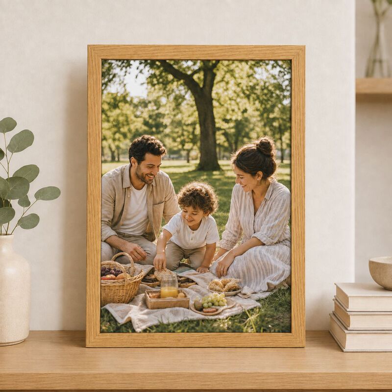 Large size wooden puzzle picture frame for display, wholesale wall-mounted 6810a 3inch a 4inch calligraphy display frame, simple picture frame