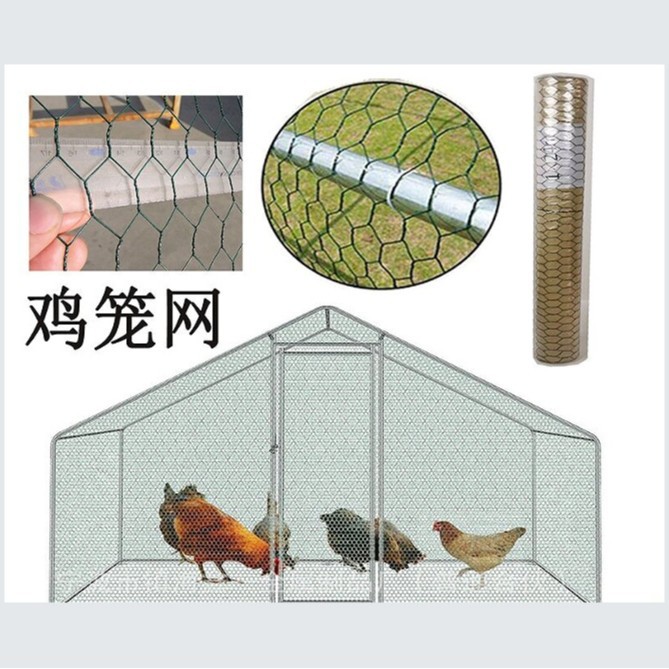 镀锌六角网养殖防护网庭院围栏金属鸡笼钢丝用铁丝网涂塑拧花网