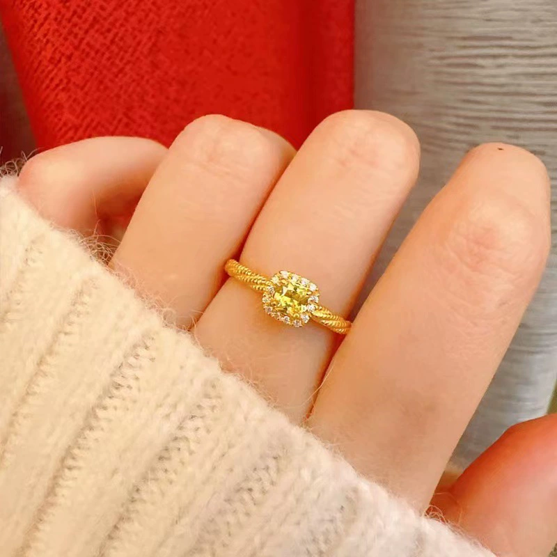 Свадебное кольцо стиль Fashion, золото 750 (18К), кольцо на указательный палец с лёгким люкс-индексом, золотой подарок для нее