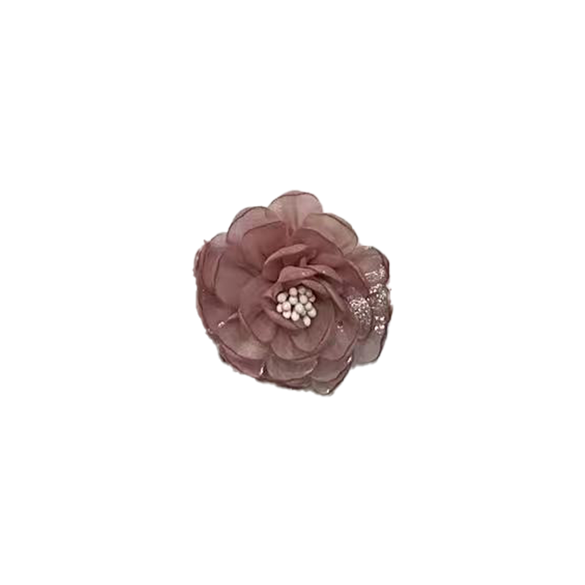 5 flores de tela de perla hermosa moda estereoscópica en blanco y negro accesorios de la habitación de tela pegada ropa bolsa accesorios para el cabello image 26